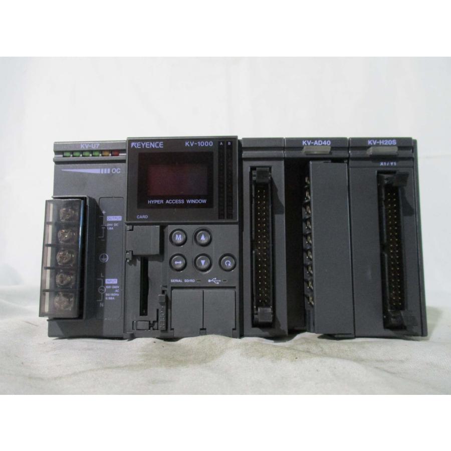 中古 KEYENCE KV-1000/KV-U7/KV-AD40/KV-H20S(BACR41105B171)