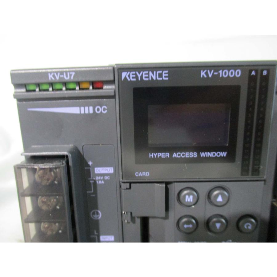 中古 KEYENCE KV-1000/KV-U7/KV-AD40/KV-H20S(BACR41105B171)