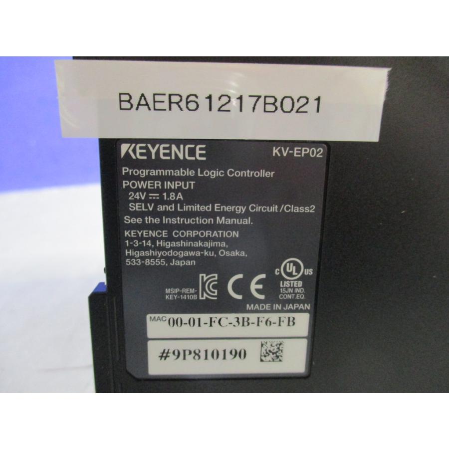 中古 KEYENCE KV-EP02/KV-NC32EXTx2/KV-NC32EX (BAER61217B021