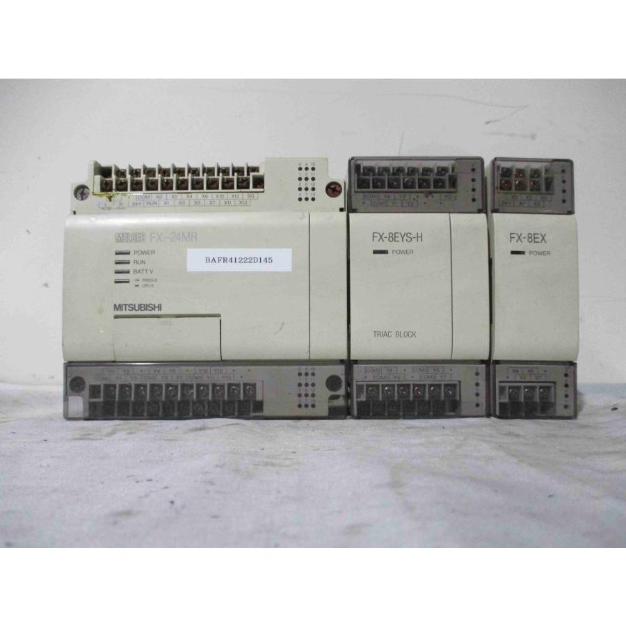 中古MITSUBISHI シーケンサ FX1-24MR /入力増設ユニット FX-8EYS-H/FX