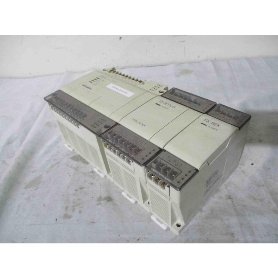 中古MITSUBISHI シーケンサ FX1-24MR /入力増設ユニット FX-8EYS-H/FX