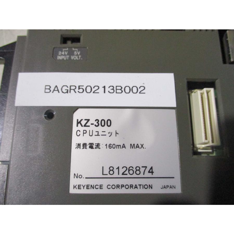 中古 KEYENCE KZ-300 CPUユニット 160mA MAX(BAGR50213B002