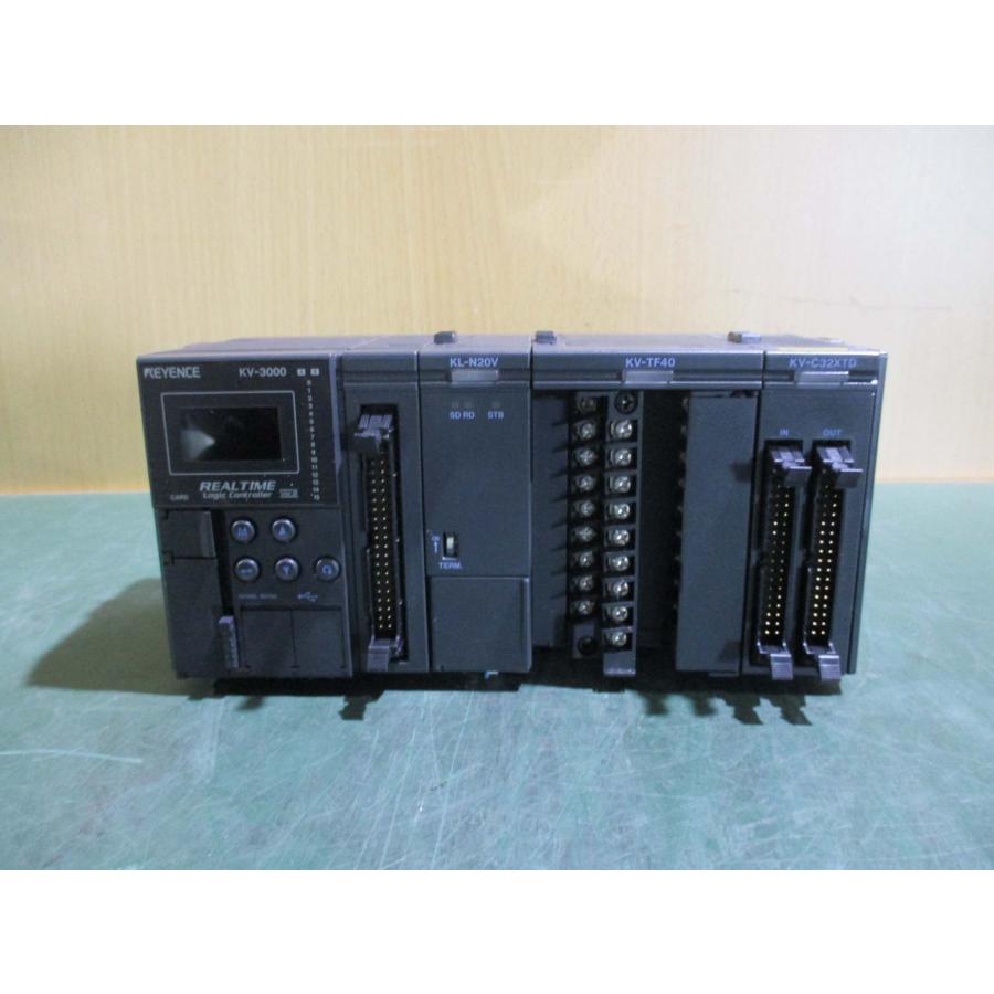 中古 KEYENCE KV-300/KL-N20V/KV-TF40/KV-C32XTD(BAGR50406D047