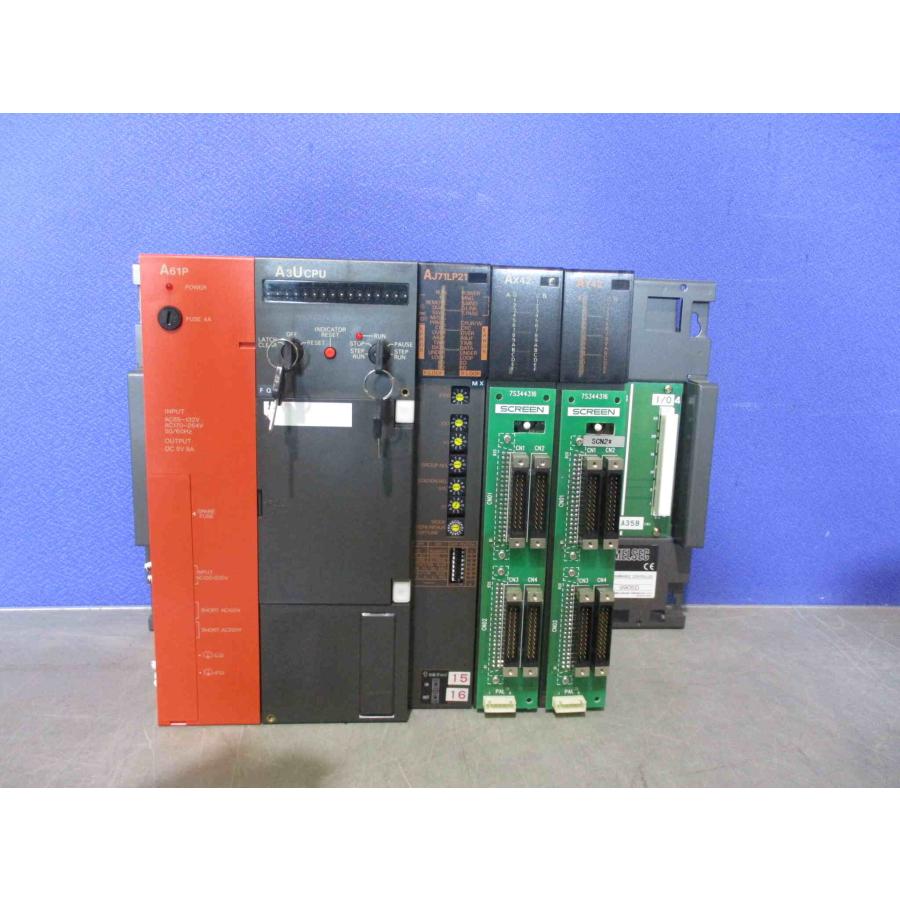 中古 MITSUBISHI A61P/A3UCPU/AJ71LP21/AX42/AY42(BAJR60105D015)_1