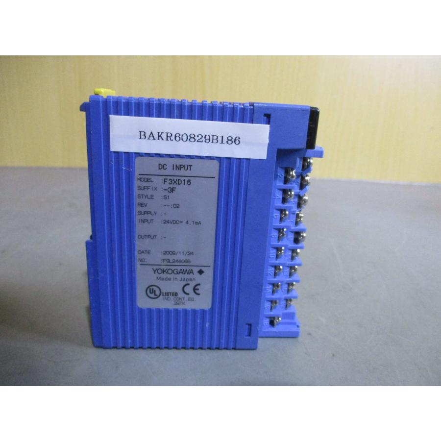 中古YOKOGAWA DC INPUT F3XD16-3F 入力モジュール(BAKR60829B186 
