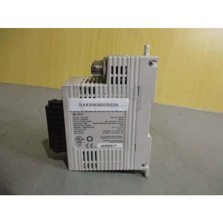 中古 KEYENCE SL-R11 セーフティコントロールユニット (BAKR60903B239 