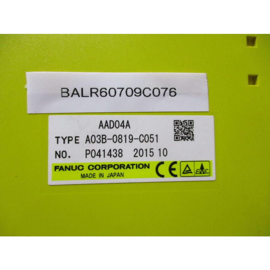 中古 FANUC AAD04A A03B-0819-C051 入力モジュール 中古 FANUC AAD04A A03B-0819-C051 入力モジュール