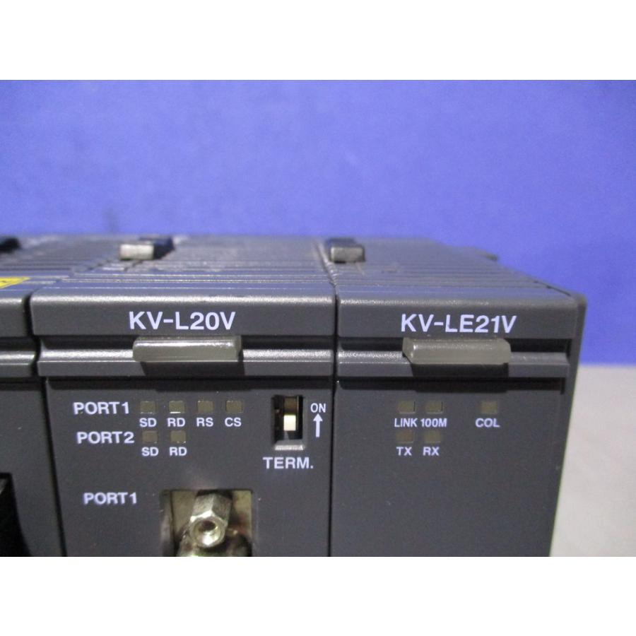 中古 KEYENCEコントローラセット KV-3000/KV-CL20/KV-C32XTD*2/KV-L20V