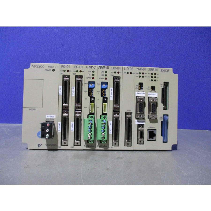中古Yaskawa MP2200 MBU-01/PO-01*2/AFMP-01*2/LIO-04/LIO-06/217IF-01/218IF ...