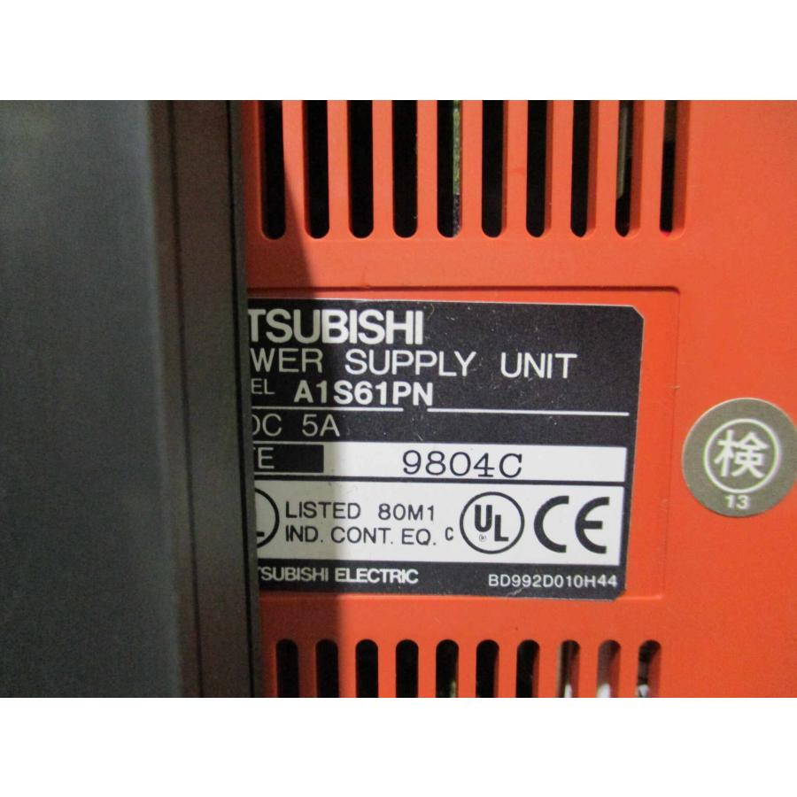 中古 MITSUBISHI A1S61PN/A1SHCPU/A1SX40*2/A1SY10*2/A1S68AD/A1S64AD/A1S68DAI/A1SX48Y18(BAQR60803B007)