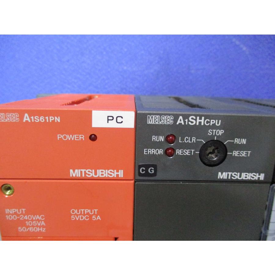 中古 MITSUBISHI A1S61PN/A1SHCPU/A1SX40*2/A1SY10*2/A1S68AD/A1S64AD/A1S68DAI/A1SX48Y18(BAQR60803B007)
