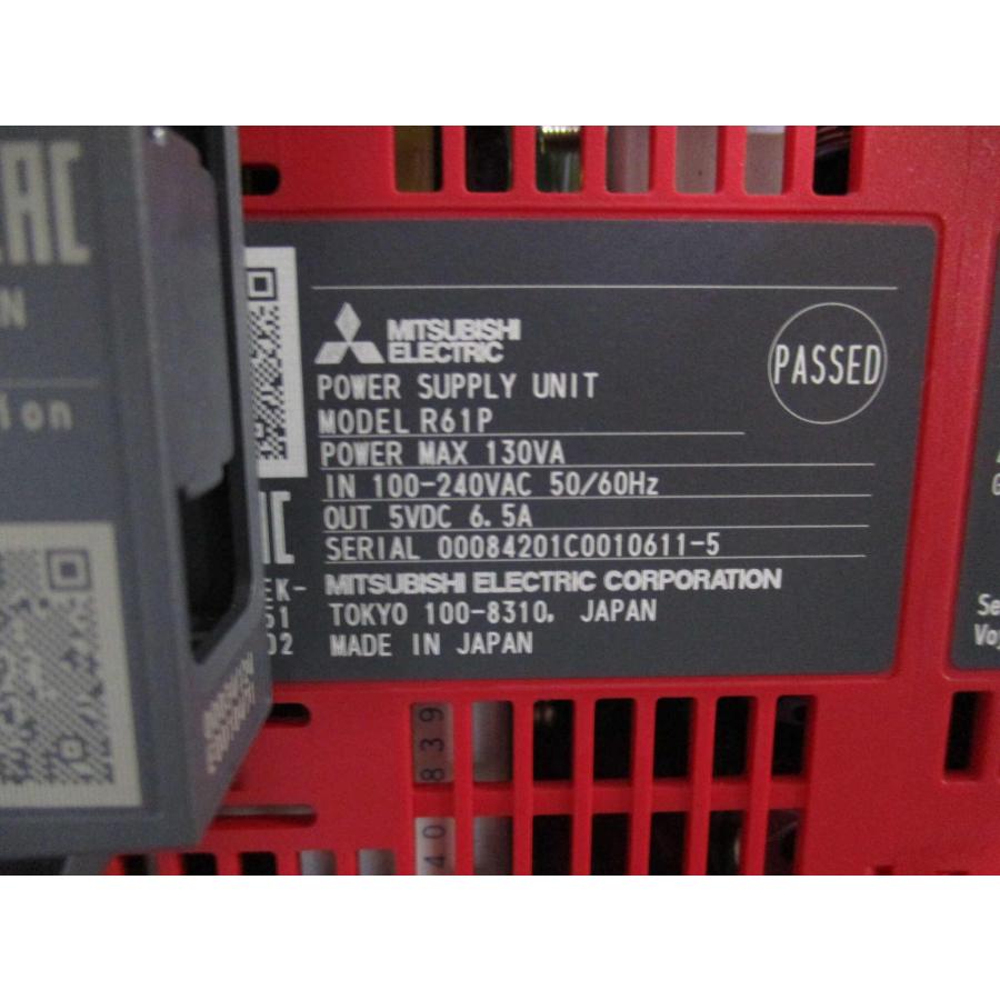 中古MITSUBISHI BASE UNIT R35B/POWER SUPPLY R61P/CPU R04CPU(BAQR60826B020 ...