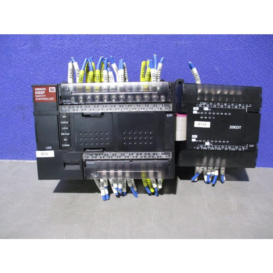 中古 OMRON G9SP-N20S セーフティコントローラ/CP1W-20EDT 拡張I/O