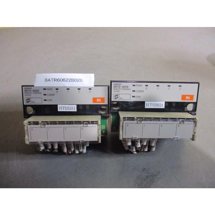 中古OMRON REMOTE TERMINAL SRT2-ID04 2個(BATR60622B026 