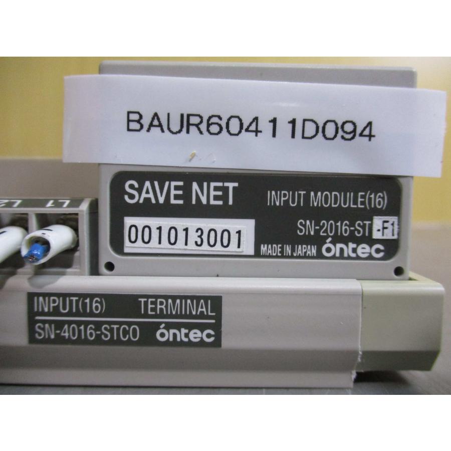 中古 ONTEC SAVE NET INPUT MODULE(16) SN-2016-ST-F1/INPUT(16) TERMINAL SN ...