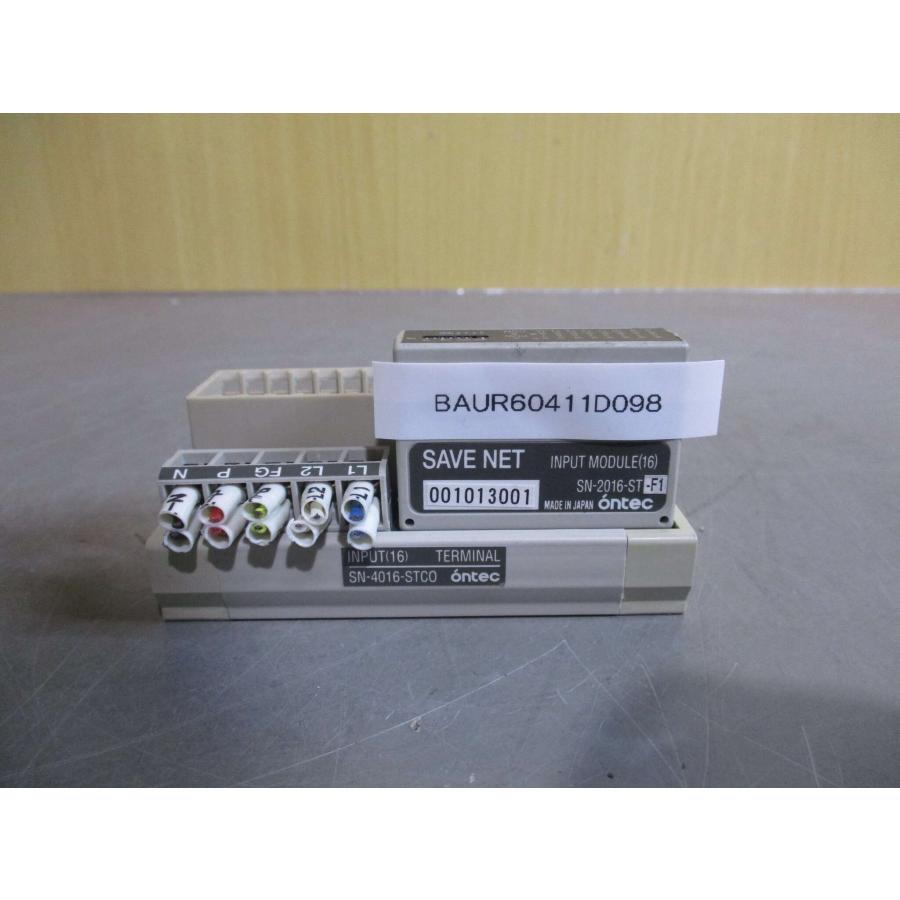 中古 ONTEC SAVE NET INPUT MODULE(16) SN-2016-ST-F1/INPUT(16) TERMINAL SN ...