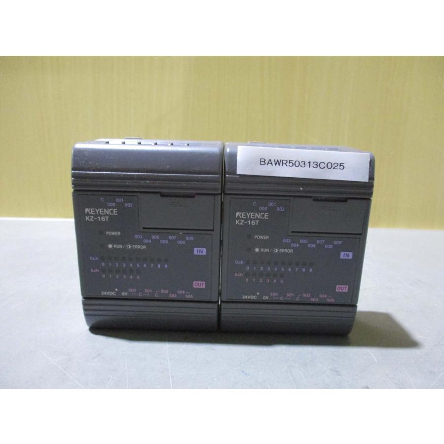 KEYENCE KZシリーズ中古品多数！ 中古 KEYENCE KZ-16T 超小型プログラマブルコントローラ 2セット
