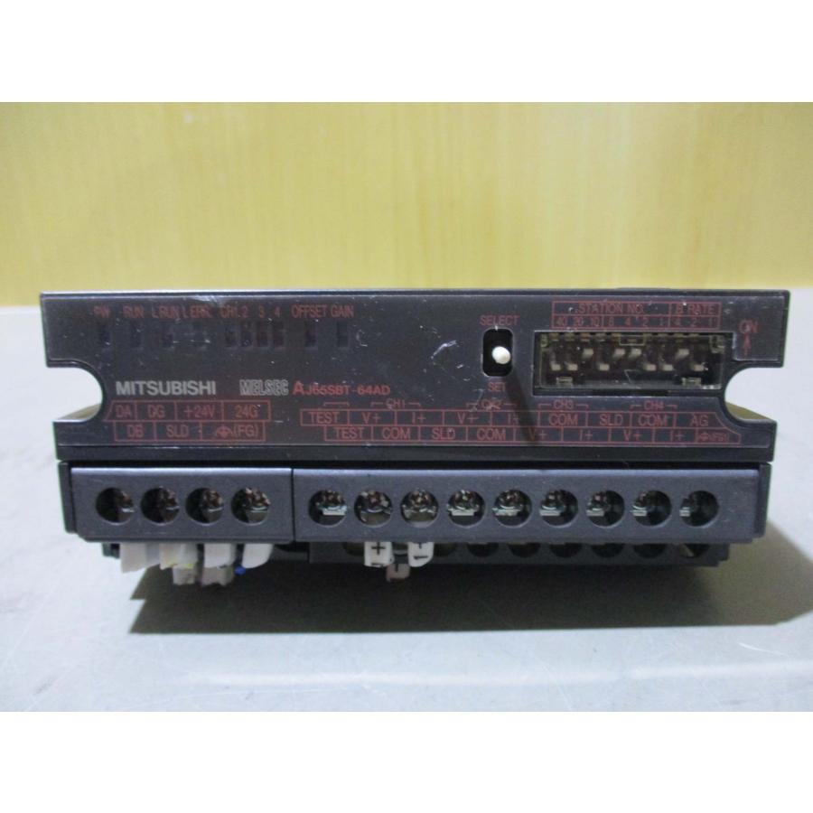 中古 MITSUBISHI CC-LINK A/D CONVERTER UNIT AJ65SBT-64AD アナログ