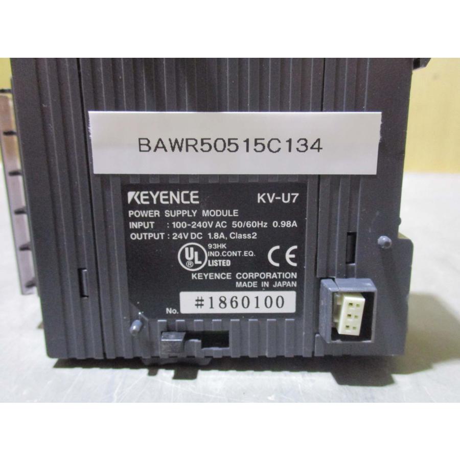中古 KEYENCE POWER SUPPLY MODULE KV-U7 100-240V(BAWR50515C134