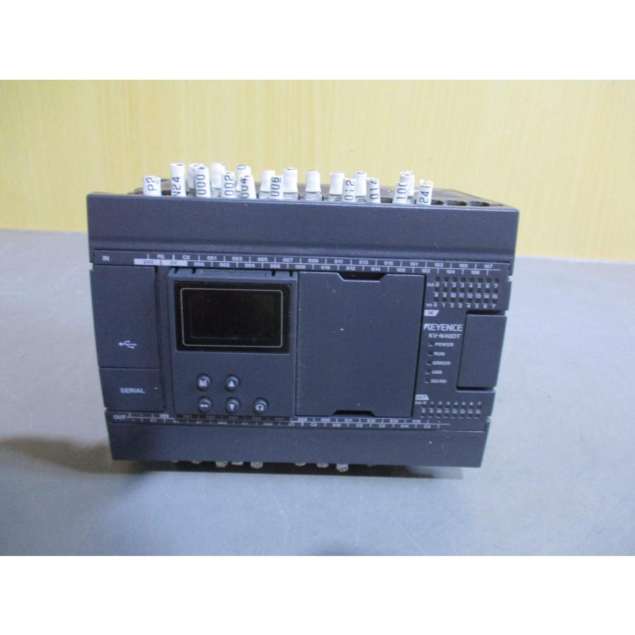 中古 KEYENCE KV-N40DT 基本ユニット DC電源タイプ 入力24点 中古 KEYENCE KV-N40DT 基本ユニット DC電源タイプ 入力24点