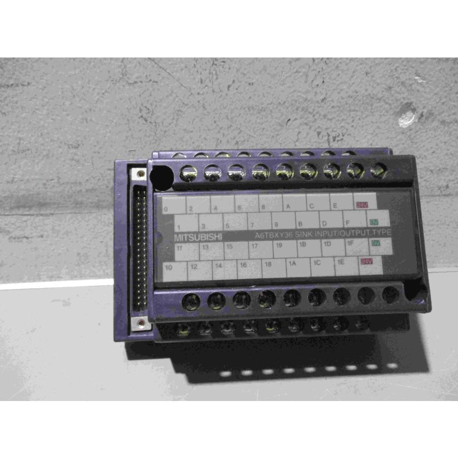中古 MITSUBISHI A6TBXY36 電機コネクタ端子台変換ユニット