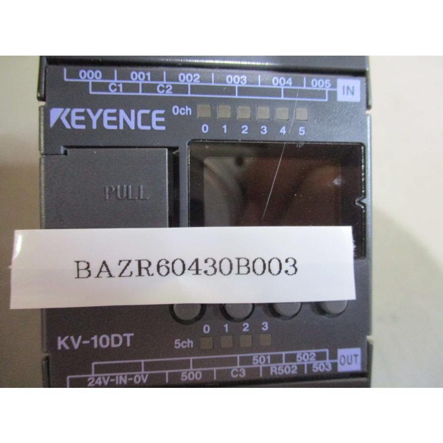 中古 KEYENCE KV-10DT 表示機能内蔵超小型PLC (BAZR60430B003 