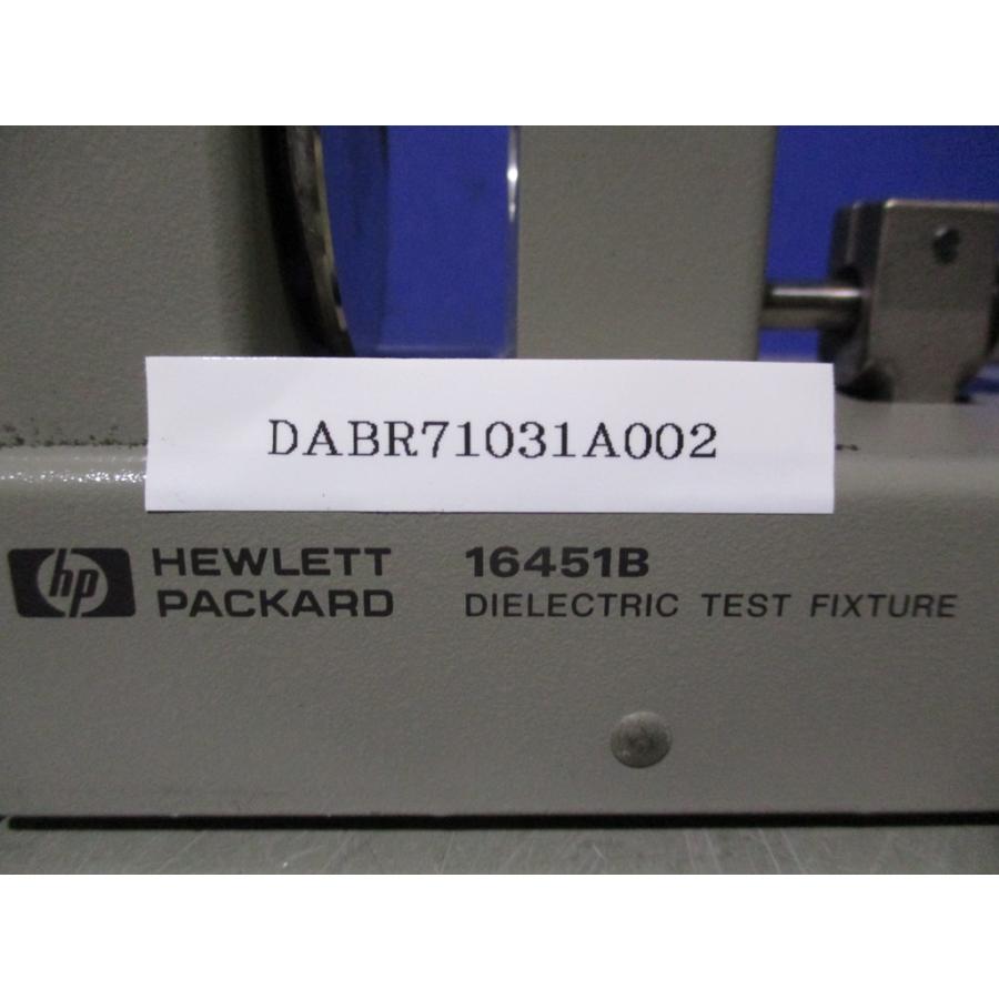 中古 HEWLETT PACKARD 16451B 誘電体テストフィクスチャ DIELECTRIC TEST FIXTURE ...