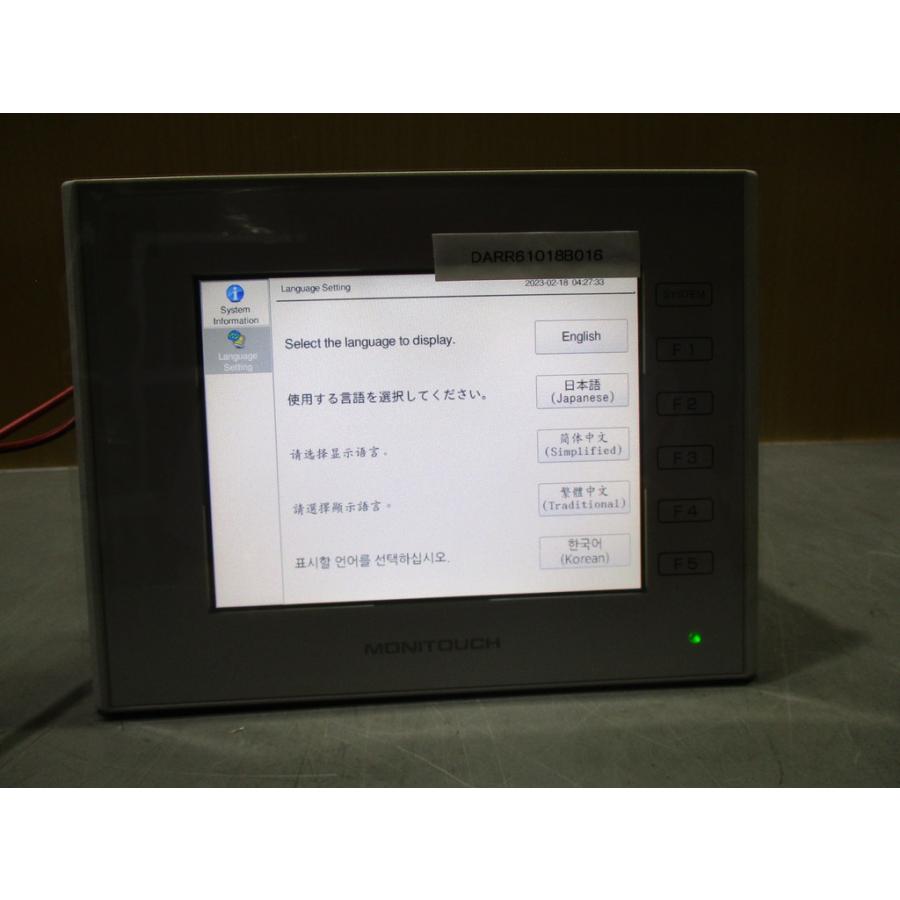 新古 FUJI V9060iTD monitouch ClasS2 24VDC 0.8A ＜通電OK