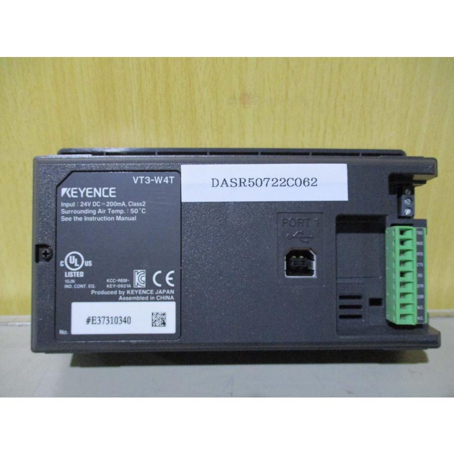 中古 Keyence VT3-W4T 4型 TFTカラー タッチパネル<通電OK 中古 Keyence VT3-W4T 4型 TFTカラー タッチパネル<通電OK