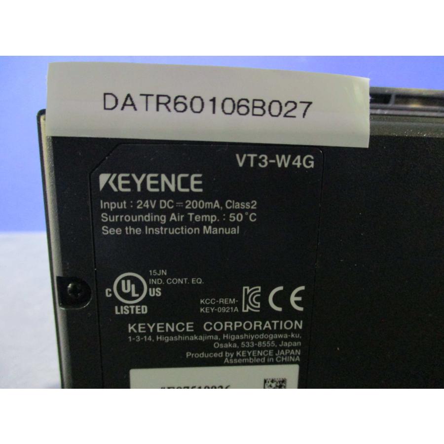 中古 Keyence VT3-W4G 4型 TFTカラー タッチパネル