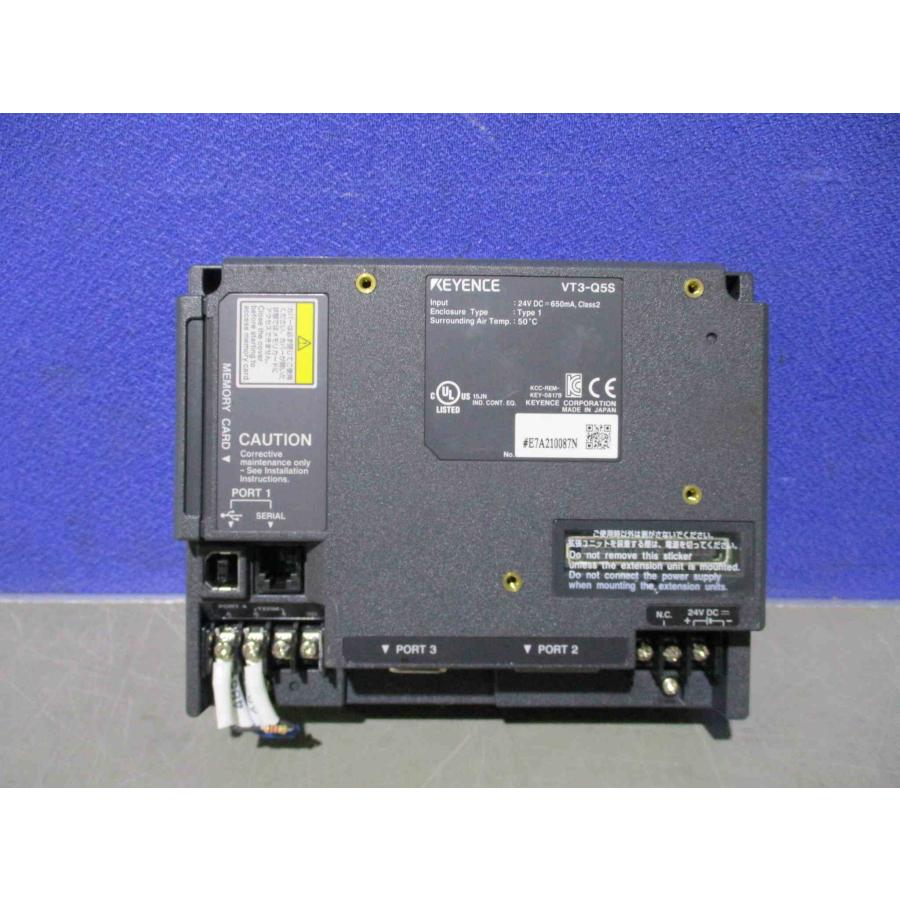 中古 KEYENCE TOUCH PANEL DISPLAY VT3-Q5S 通電OK(DAUR60608D037