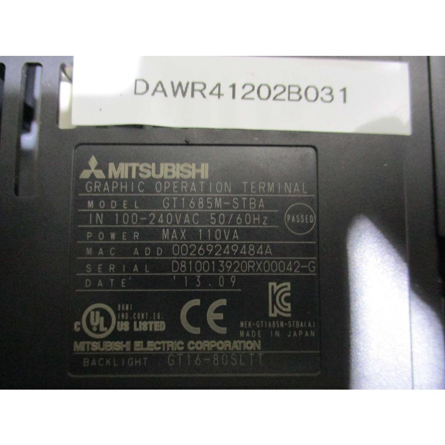 中古 MITSUBISHI GT1685M-STBA 100-240VAC 50/60Hz 通電OK 中古 MITSUBISHI GT1685M-STBA 100-240VAC 50/60Hz 通電OK