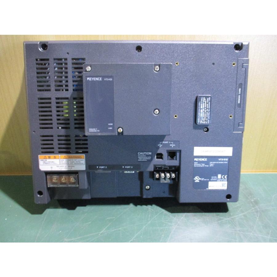 中古 KEYENCE タッチパネル VT3-S12 100-240VAC 50/60Hz 通電OK