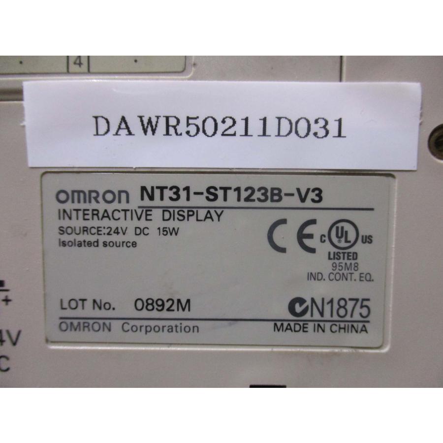 中古 OMRON オムロン NT31-ST123B-V3 タッチパネル 通電OK