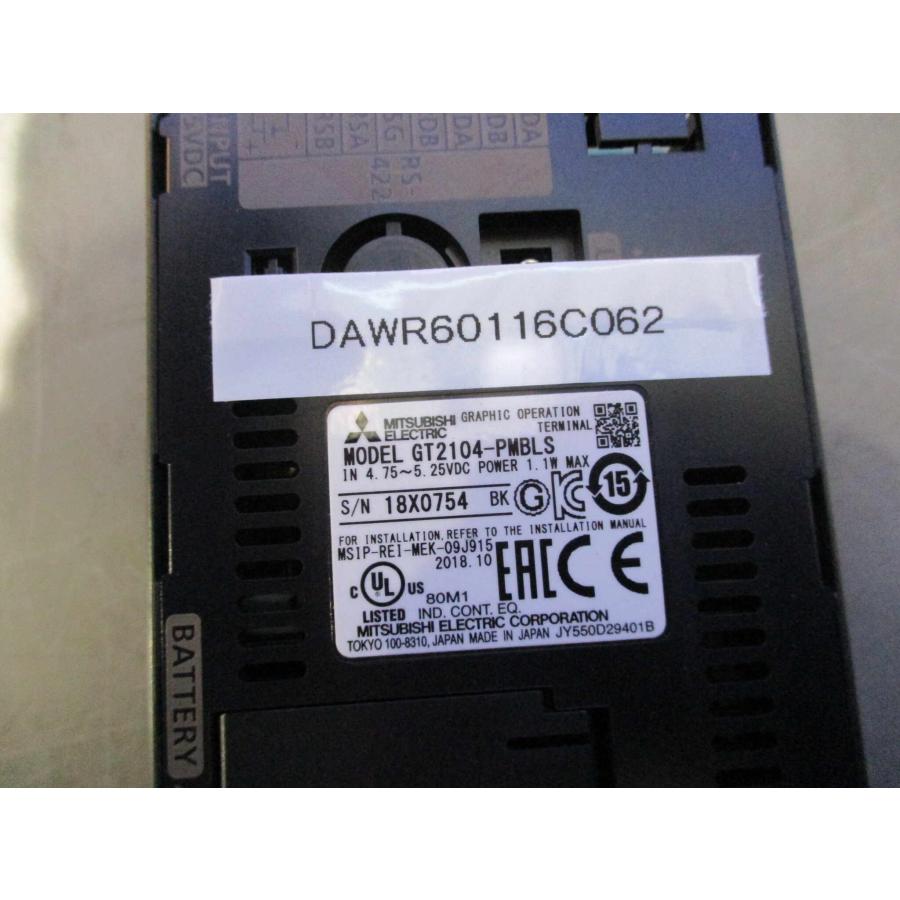 中古 MITSUBISHI GT2104-PMBLS 表示器 1.1W MAX ＜通電OK