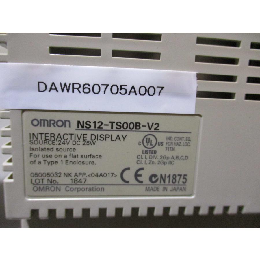 中古 OMRON NS12-TS00B-V2 プログラマブルターミナル NSシリーズ