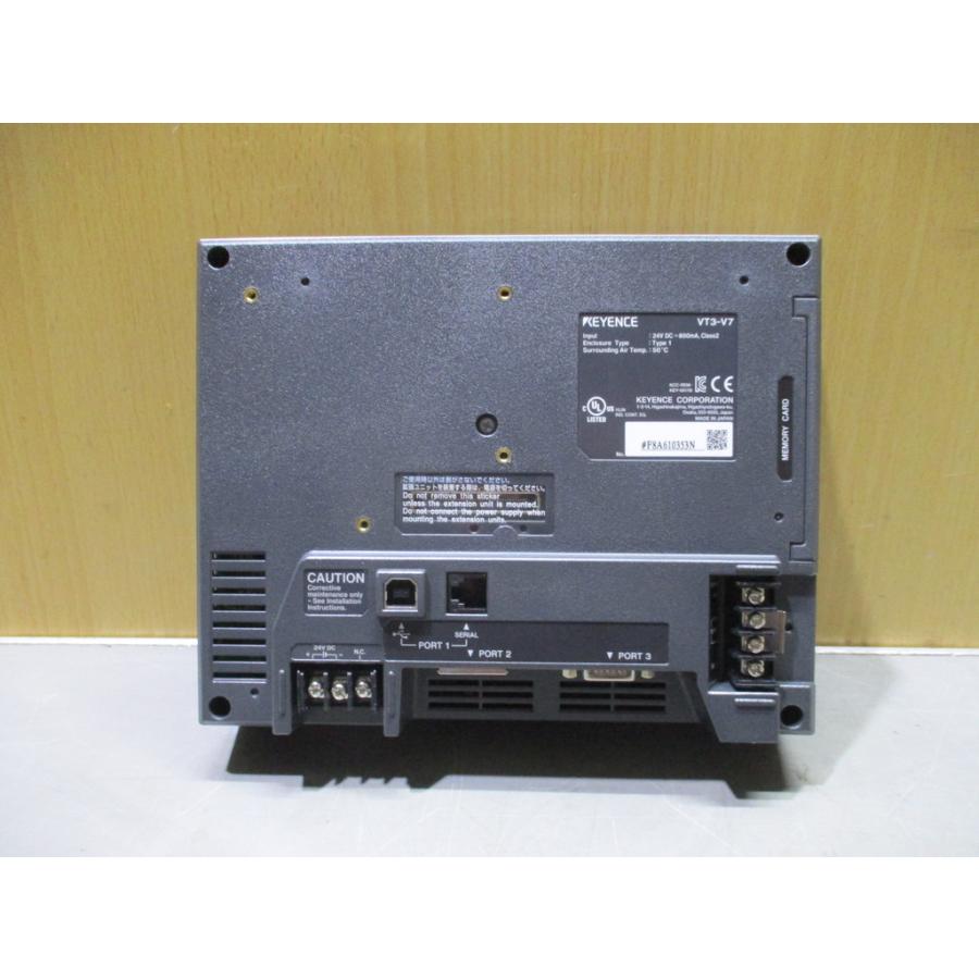 中古 KEYENCE VT3-V7 タッチパネルディスプレイ 通電OK (DAWR80210D035