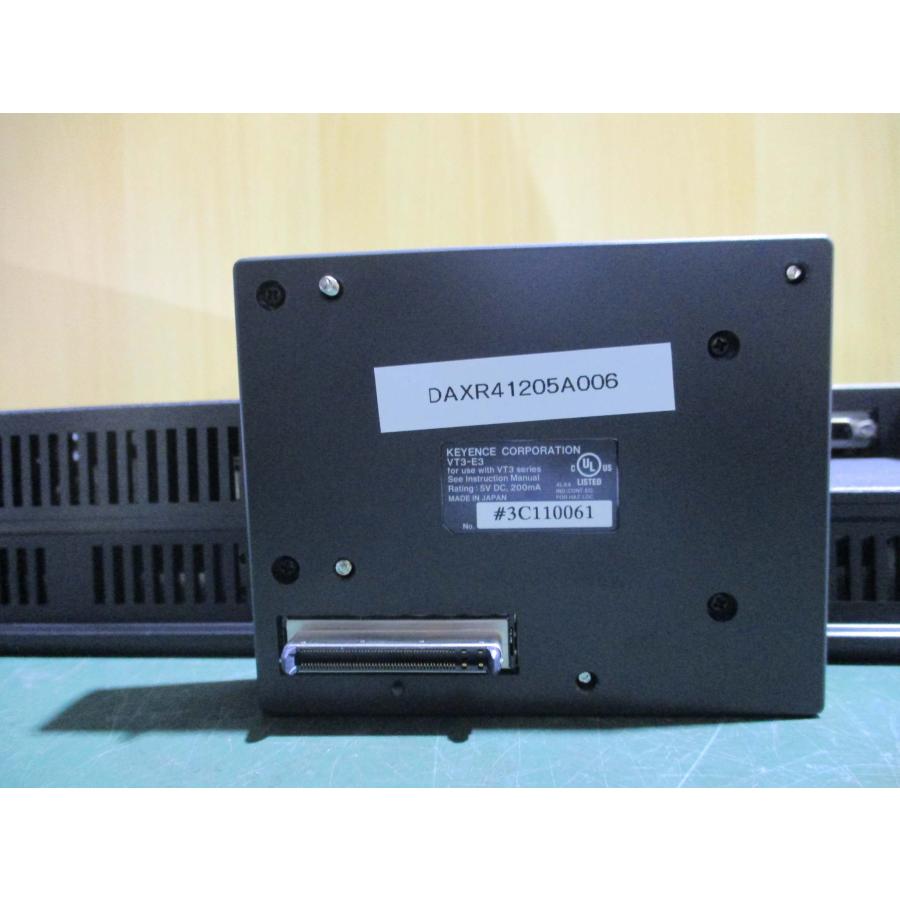 中古 KEYENCE VT3-X15 100-240V+UNIT VT3-E3 通電OK(DAXR41205A006)｜growdetradingltd｜09