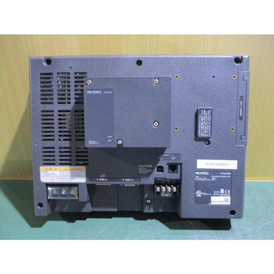 中古 KEYENCE VT3-S12 100-240V AC 50/60Hz+VT3-E3 通電OK