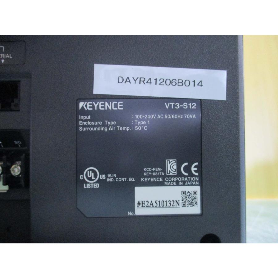 中古 KEYENCE VT3-S12 100-240V AC 50/60Hz+VT3-E3 通電OK(DAYR41206B014)｜growdetradingltd｜07