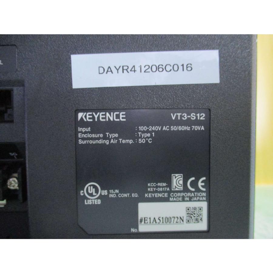 中古 KEYENCE VT3-S12 100-240V AC 50/60Hz+VT3-E3 通電OK