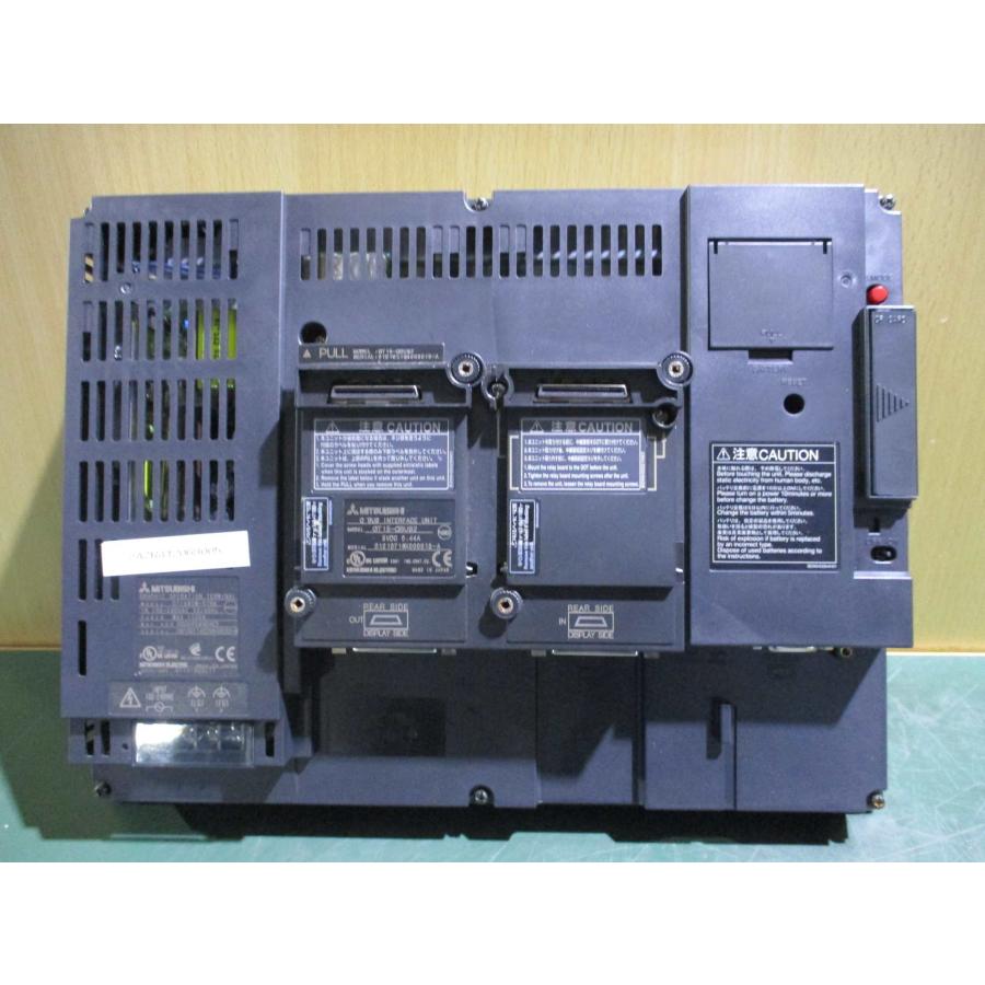 中古 MITSUBISHI GT1685M-STBA 110-240VAC 50/60Hz +UNIT GT15-QBUS2 通電OK(DAZR41206B005)｜growdetradingltd｜05