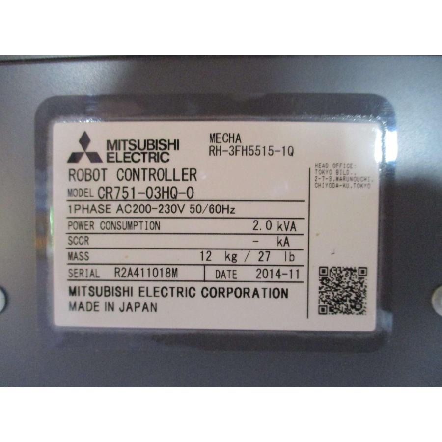 中古 MITSUBISHI コントローラー CR751-03HQ-0/RH-3FH5515-1Q多関節ロボット＜送料別途着払い商品 ...