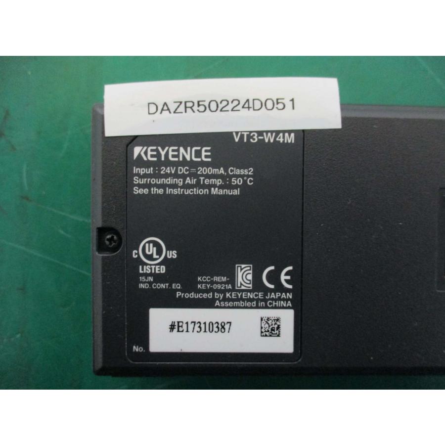 中古KEYENCE VT3-W4M TOUCH SCREEN 通電OK(DAZR50224D051)｜growdetradingltd｜05