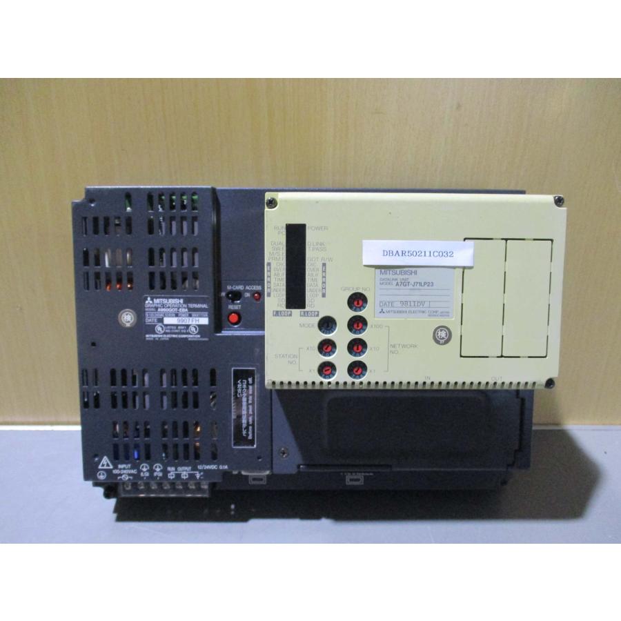 中古 MITSUBISHI A7GT-J71LP23+A960GOT-EBA 通電OK 中古 MITSUBISHI A7GT-J71LP23+A960GOT-EBA 通電OK