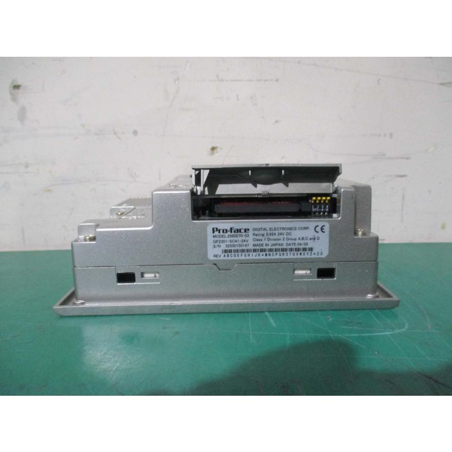 中古 PRO-FACE 2980070-03 GP2301-SC41-24V タッチパネル表示器 通電OK