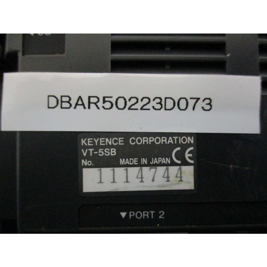 中古 KEYENCE カラータッチパネル VT-5SB 通電OK(DBAR50223D073