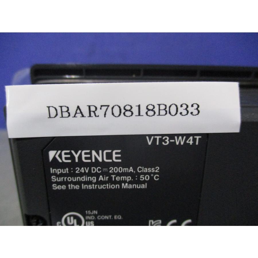 中古 KEYENCE VT3-W4T タッチパネル 通電OK (DBAR70818B033
