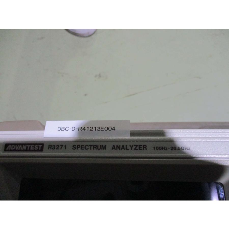 中古ADVANTEST R3271 SPECTRUM ANALYZER 100Hz-26.5GHz 通電OK ＜送料別＞(DBC-D ...