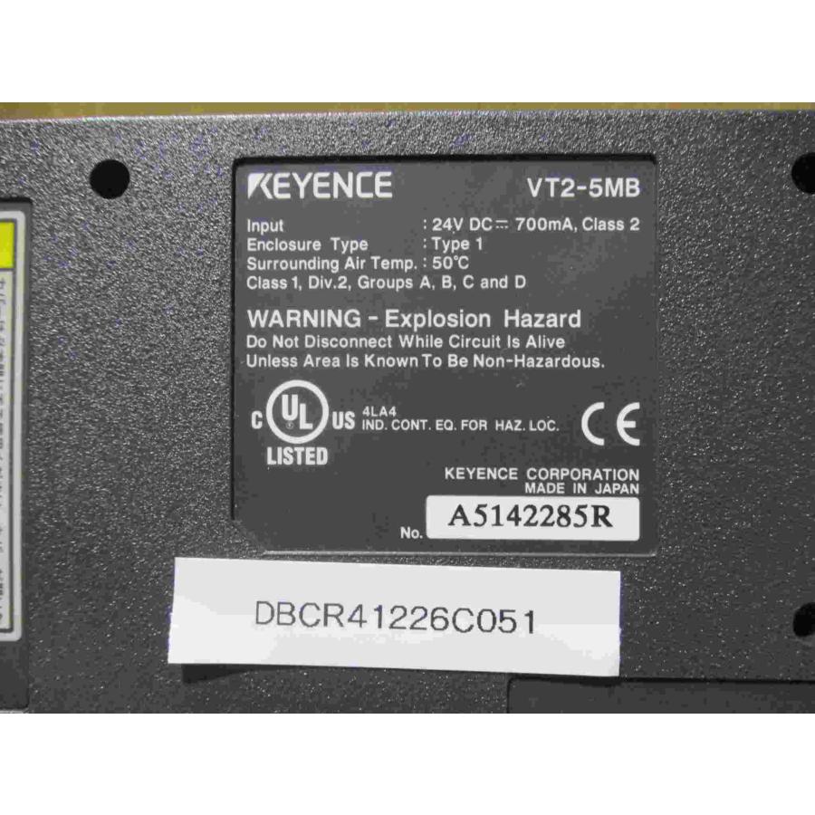 中古 KEYENCE VT2-5MB 高品位タッチパネルディスプレイ VT2 シリーズ 5